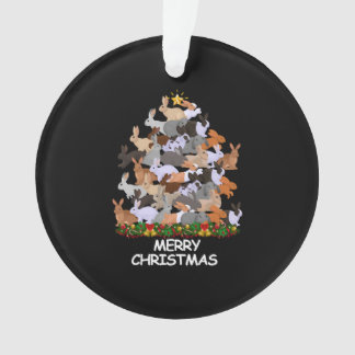 Arbre de Noël de lapin Joyeux Noël