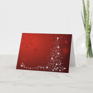 Arbre de Noël d'étincelle et carte de Noël de