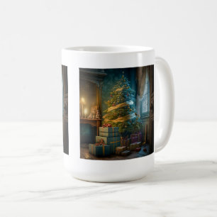 Arbre de Noël en intérieur Mug classique, 15 oz