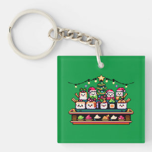 Arbre de Noël en Sushi Festif - Art Pixel mignon
