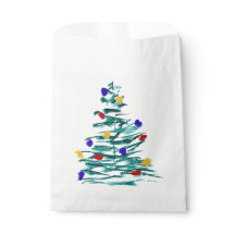 Arbre de Noël et ampoules Favoriser les sacs