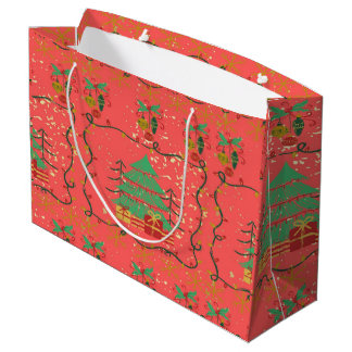 Arbre de Noël et cadeaux - Sac cadeau RG Grand