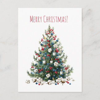 Arbre de Noël fête de Noël aquarelle, Carte de vœu