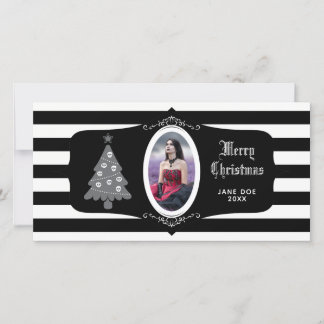 Arbre de Noël gothique avec carte photo cameo