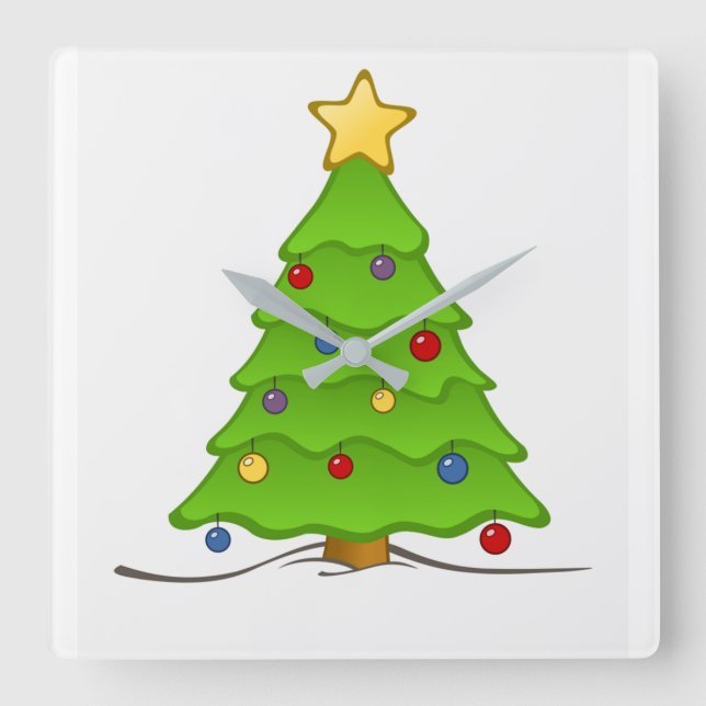 "ARBRE DE NOËL" HORLOGE DE NOËL (Recto)