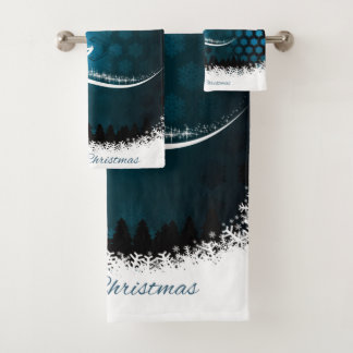 Arbre de Noël Moderne & Motif de Lumières de Fêtes