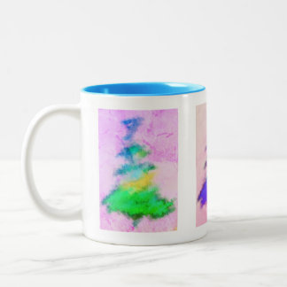 Arbre de Noël Mug Baby Blue Intérieur