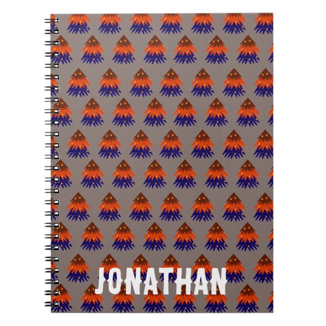 Arbre de Noël multicolore - Carnet (Devant)