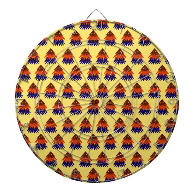 Arbre de Noël multicolore - Cible de flechettes (Devant)