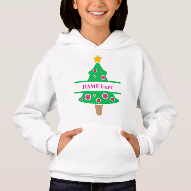 Arbre De Noël Rose Et Vert (Devant)