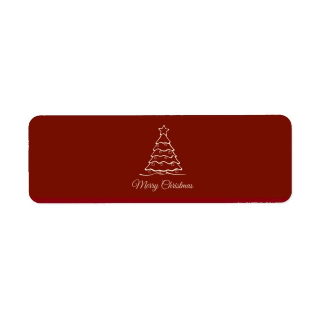 Arbre de Noël rouge (Devant)