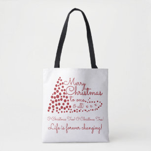 Arbre de Noël rouge, Sac fourre-tout festif
