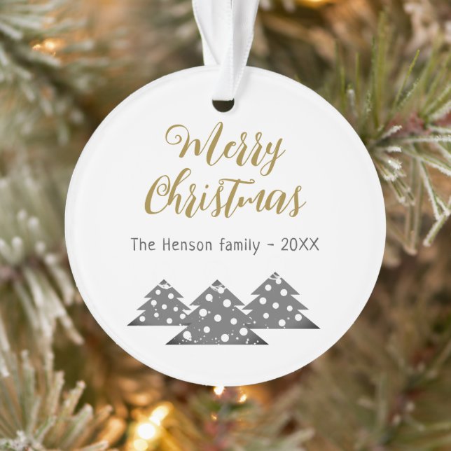 Arbre de Noël Script minimaliste Festif Famille (Arbre)