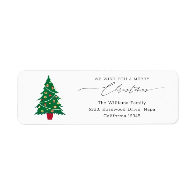 Arbre de Noël Script Retourner l'adresse (Devant)
