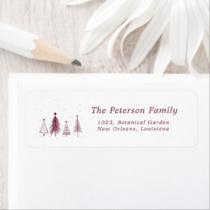 Arbre de pin de Noël simple   Plum Purple Adresse