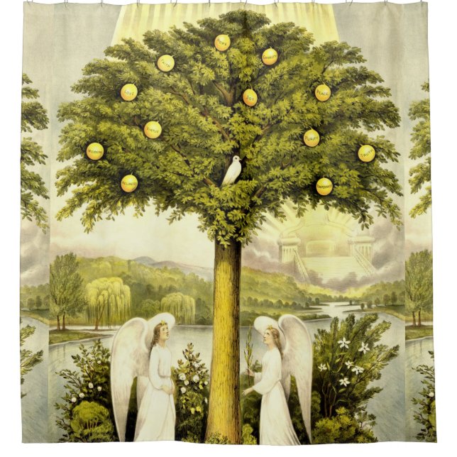 Arbre de rideau en douche de la vie (Devant)