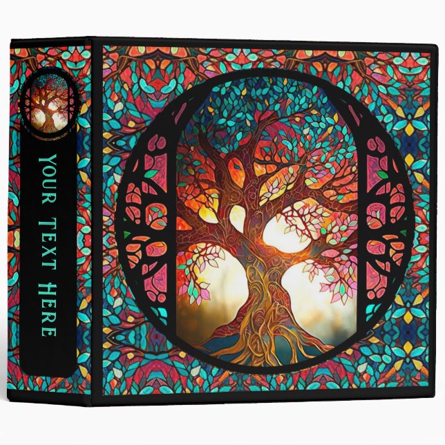 Arbre de verre tendu de lumière 3 Classeur de cein (Devant/Côté)