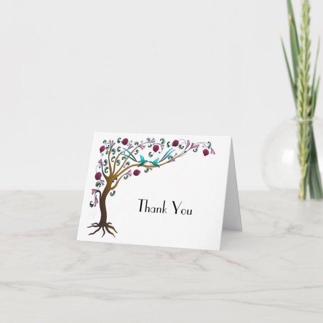 arbre de vie - Carte de remerciements (Devant)