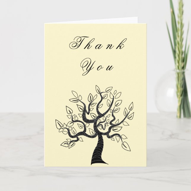 Arbre De Vie carte de remerciements (Devant)