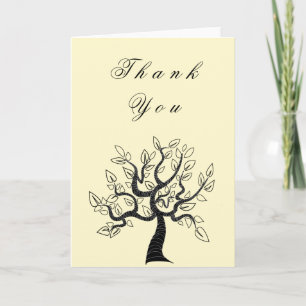 Arbre De Vie carte de remerciements