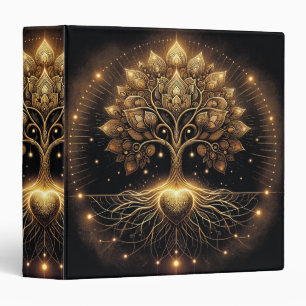 Arbre de vie Coeur antique Rustique 3 Classeur de