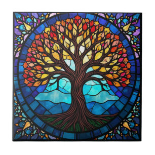 Arbre de Vie en Verre Cathédrale sur Carreau de Cé