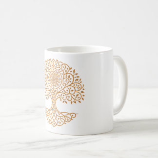 Arbre de Vie Mandala Doré Mug | Ce Tan Botanique