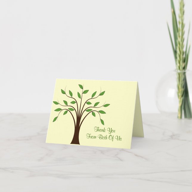 Arbre de vie Merci Mariage moderne des deux (Devant)