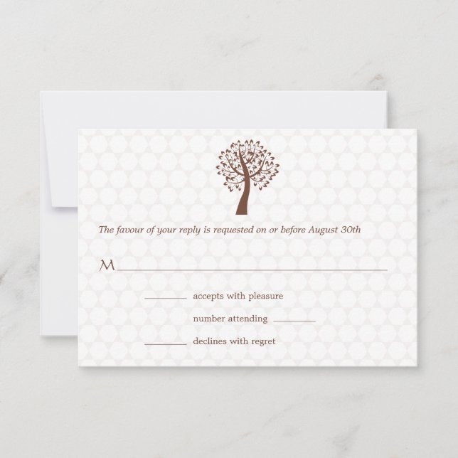 Arbre de vie Star de David Bar-Bat mitzvah RSVP (Devant)