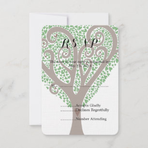 Arbre des coeurs mariage RSVP
