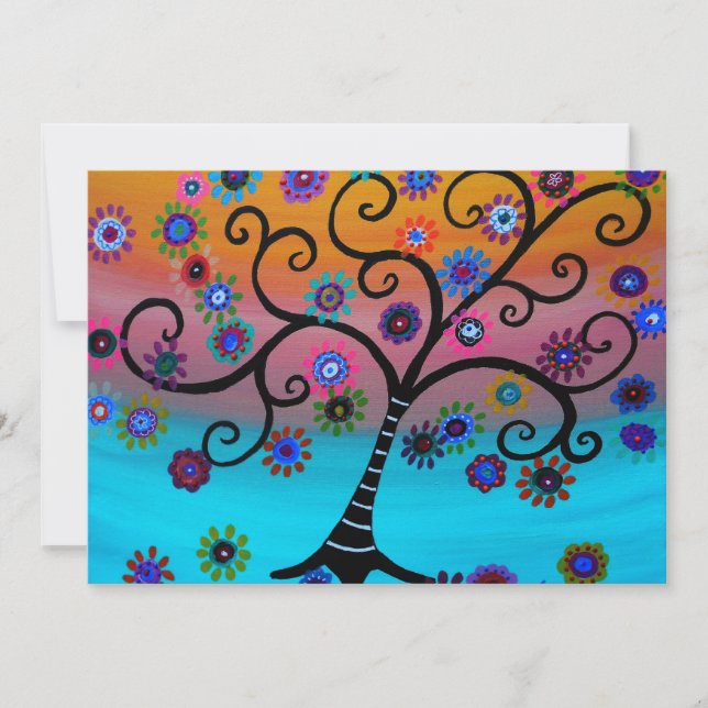 Arbre des invitations de B'nai Mitzvah de batte de (Devant)