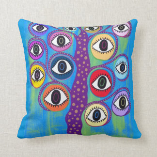 Arbre d'oeil mauvais d'art de coussin de Kerri