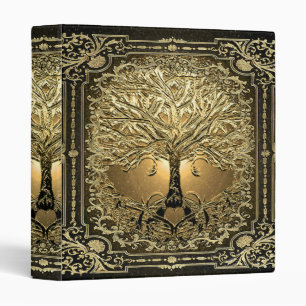 Arbre d'or de la vie Ancien Rustique 3 Classeur an