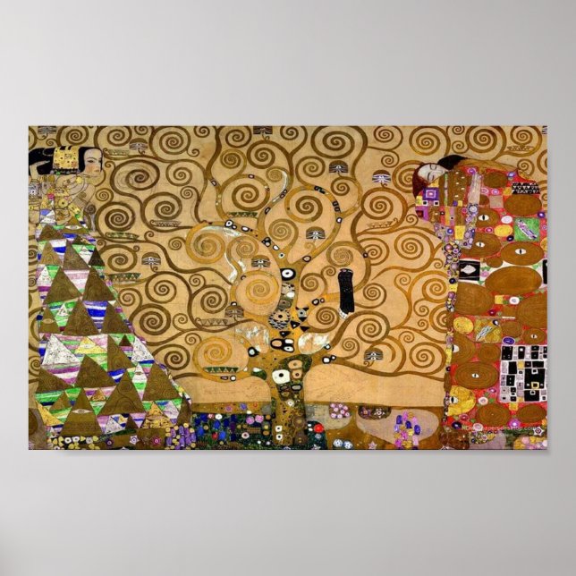 Arbre doré de la vie Art déco Symbole (Devant)