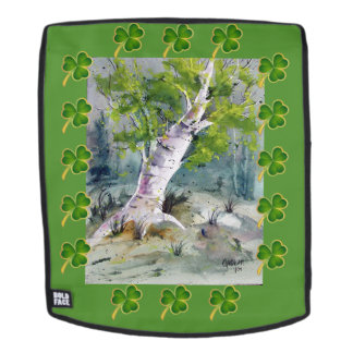 Arbre du jour de St Patrick sur le sac à