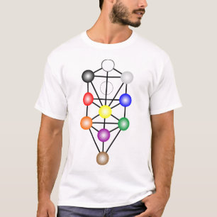 Arbre du T-shirt des hommes de lumière de la vie