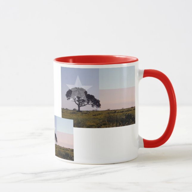 Arbre du Texas et tasse de drapeau (Droite)