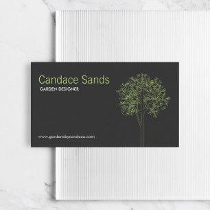 ARBRE en Carte de visite VERT/GRAS