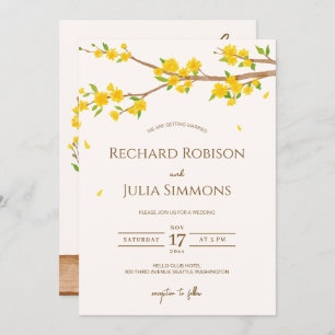 ARBRE Enregistrer La Date Invitation / Aquarelle F