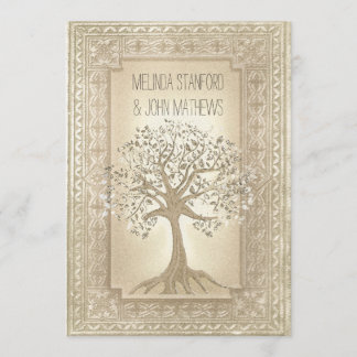 Arbre généalogique de faire-part de mariage
