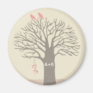 Arbre Inséparables Aimer Initiales Aimant Aimant A