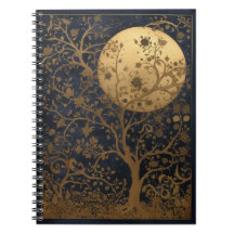 Arbre lunaire Beau Carnet illustré