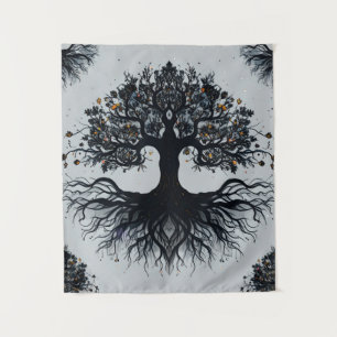 Arbre mystique foncé de la Tapisserie de vie