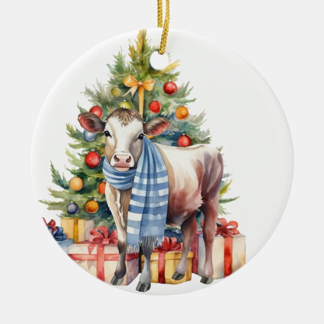 Arbre ornement avec veau ornement (Devant)