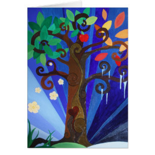 Arbre pendant toutes les saisons