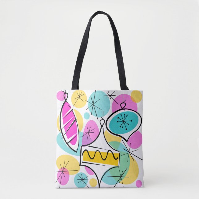 Arbre rétro Baubles sac fourre-tout turquoise reto (Devant)