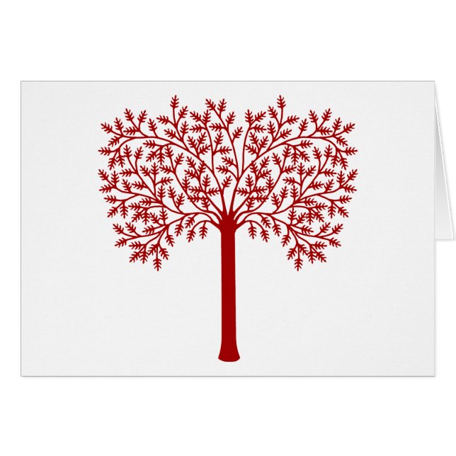 Arbre rouge et blanc (Devant horizontal)