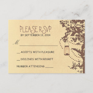 Arbre rustique & jarres de maçon mariage rsvp