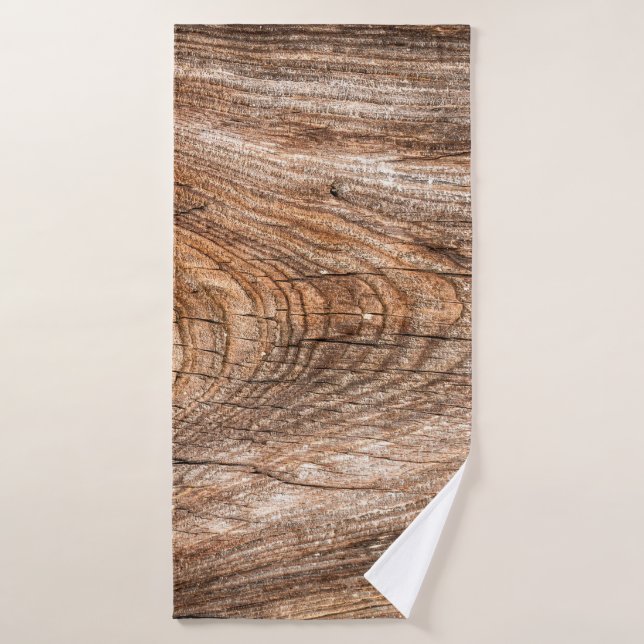 Arbre texture bois massif brut (Serviette de bain)