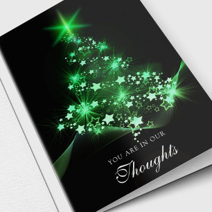 Arbre vert de Noël   de cartes de sympathie